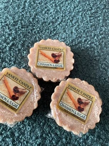 Yankee candle 3 cinnamon & sugar wax melts vhtf - Picture 1 of 3