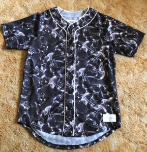 STAR WARS On The Byas Darth Vader Mens Baseball Jersey Button Front Shirt SMALL - Picture 1 of 4