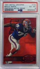 Bruce Smith 1997 Metal Universe Precious Metal Gems Red /150 PSA 6 PMG