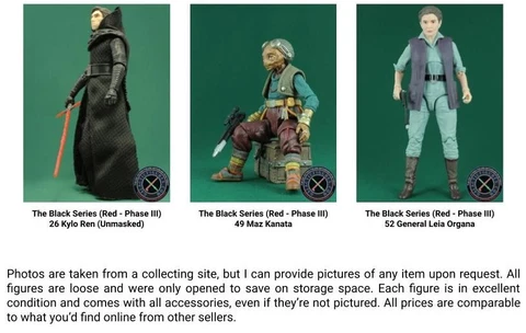 Star Wars Black Series Red Phase III 6 In Action Figures Force Awakens (LOOSE) Cover