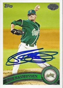 Rob Rasmussen 2011 Topps Pro Debut Signed Card 