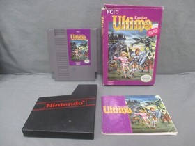 Nintendo ULTIMA Exodus + Box & Manual 1988 NES Video Game