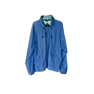 Men's Vintage Field & Stream Blue Vantage Zip up Windbreaker Zipped Hood XL - Picture 1 of 9