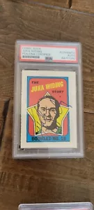 1971-72 TOPPS SIGNED ROOKIE COMIC BOOKLET CARD JUHA WHITEY WIDING KINGS PSA # 19 - Picture 1 of 1