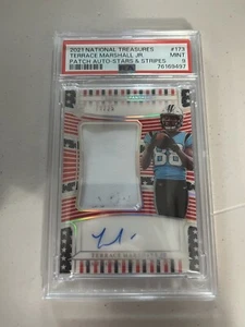 2021 National Treasures Terrace Marshall Jr Rookie Patch Auto Stars Stripes #/25 - Bild 1 von 1