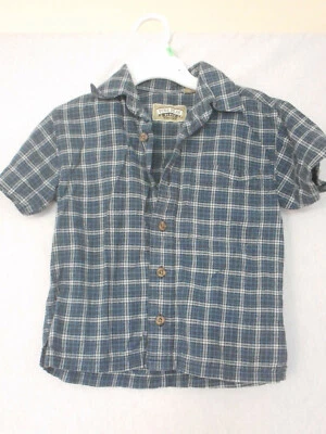 Camisa para niños Pine Peak Blues de Nordstrom talla 2T 100 % algodón azul a cuadros Foto 1 de 4