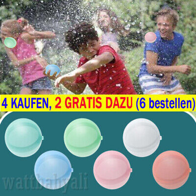 Wasserbomben Wiederverwendbar Selbstschließend Sommer Spielzeug Wasserball _NEU • 2.99€