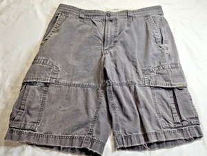 North Face Shorts Herren 34 lang grau khaki Cargo Wandern Outdoor Taschen - Bild 1 von 9