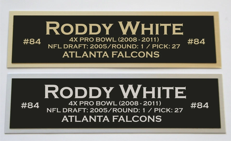 罗迪·白色铭牌签名亲笔签名球衣橄榄球头盔照片 — 第 1/2 张图片