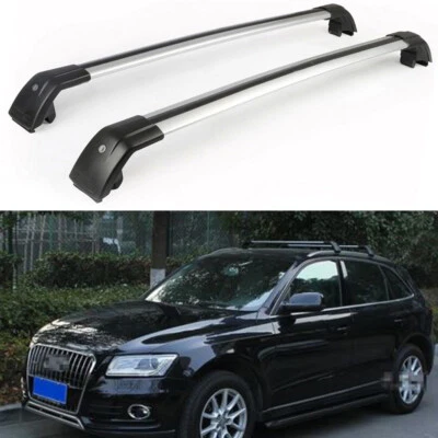 Barra transversal de techo bloqueable 2 piezas para Audi Q5 2009-2018 Foto 1 de 4