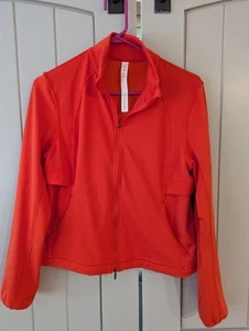 Lululemon Ventilating UV-Protection Running Jacket Solar Orange SLRO. Size 6 - Picture 1 of 7