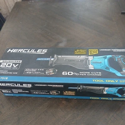 Hercules 20V Li-Ion Brushless Reciprocating Saw TOOL-ONLY (HCB751B) - Image 1 of 3