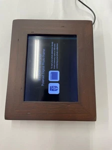 Polaroid - 8in Digital Photo Frame with Distressed Wood Frame- (Read)-Working - Picture 1 of 7