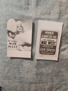 Fabulous Mae West - Vintage Postcard & Latin Quarter Print Ad - 1950's - Bild 1 von 3