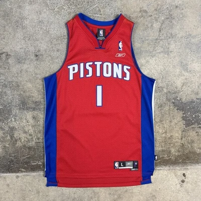 Chauncey Billups Detroit Pistons Vintage Reebok NBA Jersey Size Large - Imagem 1 de 4