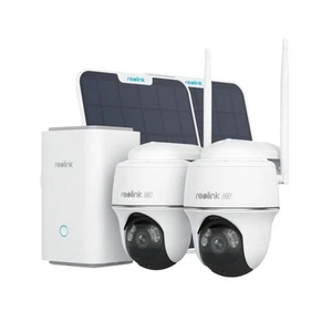 4K Solar Security Cameras Wireless Outdoor System, 360° Pan & 140° Tilt, Smar... - Picture 1 of 9
