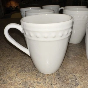 Fapor  Delmar White Mug/Cup Dots Retired Combined Shipping - Picture 1 of 6