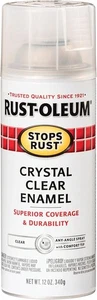 Rust-Oleum Stops Rust Spray Paint Gloss Crystal Clear Enamel Rust Resistant 12oz - Picture 1 of 9