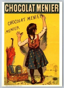 Schokolade Menier, französisches Firmenplakat von Firmin Bouisset Werbepostkarte - Bild 1 von 2