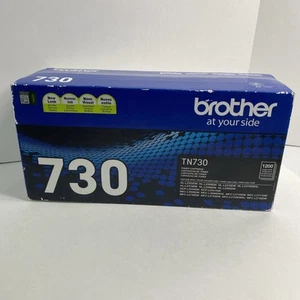 Genuine Brother TN-730 Black Toner Cartridge – 1,200 Page Yield – New Sealed - Zdjęcie 1 z 7
