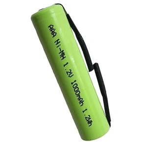 NiMH Akku AAA 1,2V 1000mAh Ø10,5mm Höhe 45,0mm mit U Lötfahne - Bild 1 von 1