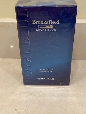 Brooksfield Royal Blue 男士剃须后喷雾 3.4 液量盎司全新未拆封盒 — 第 1/4 张图片