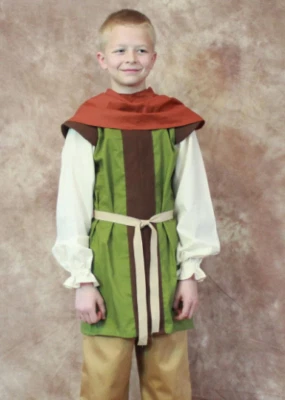 Boys' sz 6-7 Historical Medieval/Renaissance 3pc Robin Hood costume set - Image 1 of 4