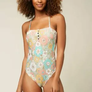 O'Neill Praia Wildflower Cheeky One-Piece Swimsuit M Medium NWT - Picture 1 of 4