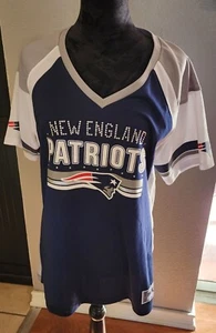 Majestic Fan Fashion New England Patriots Womens V-Neck Team Apparel Jersey XXL - Picture 1 of 13