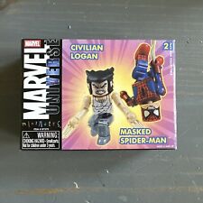 Marvel Universe Minimates - CIVILIAN LOGAN & MASKED SPIDER-MAN (ArtAsylum) NIB
