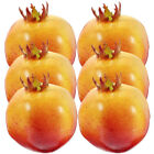 6pcs Artificial Pomegranates Faux Fruits for Display & Photography-MI