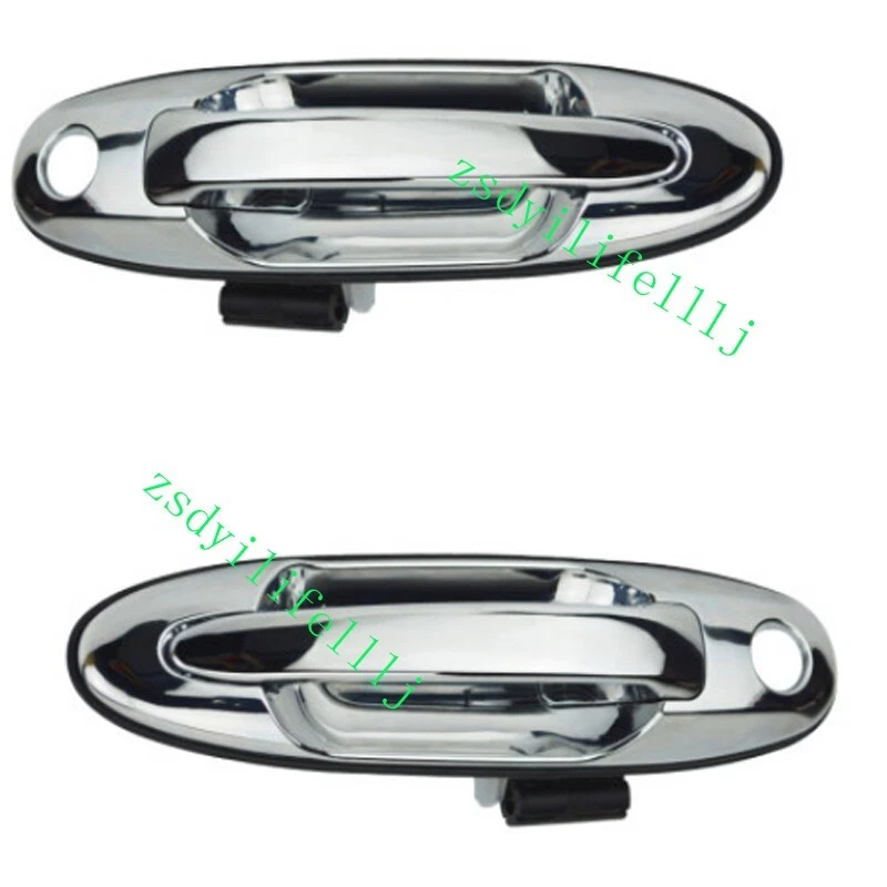 2xFor Toyota Land Cruiser 1998-2007 Front Left Right Door Outer Silver Handle a - Image 1 of 1