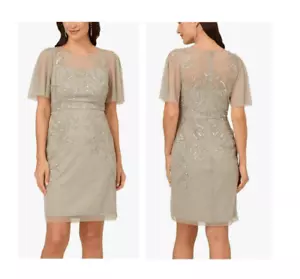 Adrianna Papell Women's Beaded Cocktail Dress - Picture 1 of 9