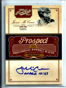 2012 Panini Prime Cuts Prospect Signatures #JM James McCann -Autograph/ SP 11/49 - Picture 1 of 3