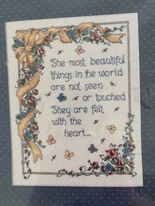 Bucilla Counted Cross Stitch Kit 40254 Most Beautiful Things 9x12 - Picture 1 of 3