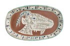 PABLO PICASSO LIMITED EDITION MADOURA PLATE GOAT'S HEAD IN PROFILE COA