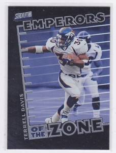 1999 Topps Stadium Club - Emperors of the Zone - Standard - Terrell Davis #E5