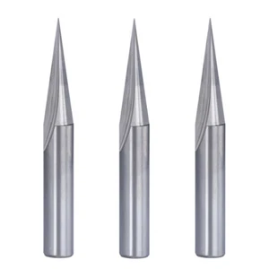 15 20 60 Grad V Nut Gravur Router Bits 2 Flöte 1/4 Zoll Schaft Holzschnitzerei - Bild 1 von 13