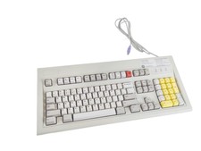GE/ Unicomp Model M Medical Keyboard 2003809-003 Rev.C PS/2 Interface Beige 