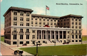 ALEXANDRIA, LOUISIANA - HOTEL BENTLEY - DIBUJADO POR CABALLOS - POSTAL ANTIGUA - Imagen 1 de 2