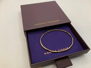 monica vinader Nura Reef Bangle 18k Gold Vermeil on Sterling Silver RRP £175.00 - Picture 1 of 6
