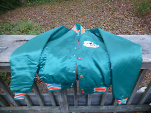 Vintage Miami Dolphins Jacket XL Football Jacket by Chalk Line