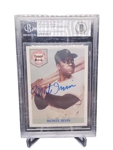 BECKETT BVG MONTE IRVIN SIGNED AUTOGRAPHED SLABBED CARD HOF - Picture 1 of 2