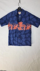 Hito Hatties The Hawaiian Original Men’s Size Medium Blue Floral Button Up USA - Picture 1 of 7