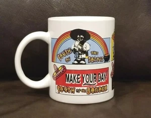 Vintage South of the Border Coffee Mug Sombrero North Carolina BILLBOARD THEME! - Picture 1 of 7