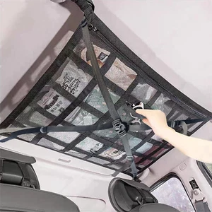 Doppelschicht Gepäcknetz Auto Autodach Aufbewahrung für Decken SUV Jeep Van, - Bild 1 von 12