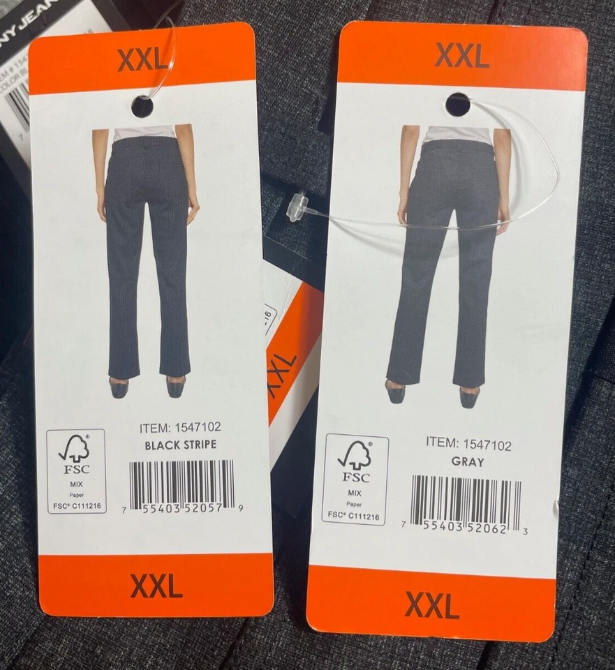 DKNY Jeans Pants Adult 2XL Dark Gray Casual Office Trousers Womens