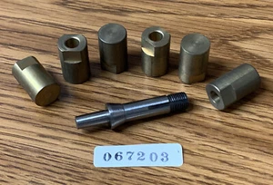 nos LEVIN 10mm “D” Taper Collet Set with 6 Brass Arbors , Jeweler’s Lathe - Picture 1 of 4