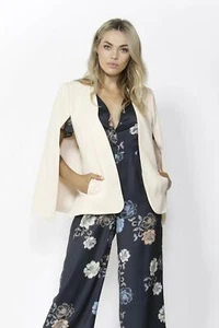Fate + Becker Uptown Cape Blazer in Soft Pink - Picture 1 of 6