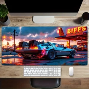 XXL Mauspad Auto 90cmx40cm vintage Design großes Mousepad genäht Rand rutschfest - Bild 1 von 4